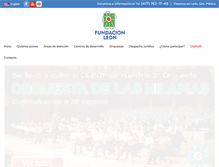 Tablet Screenshot of fundacionleon.org.mx